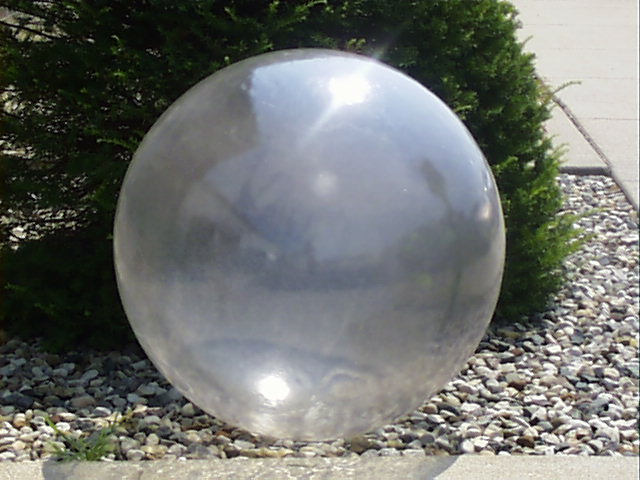 translucent plastic balls